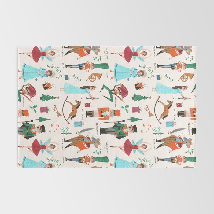 Festive Nutcracker holiday pattern Rug Gallery Image 2