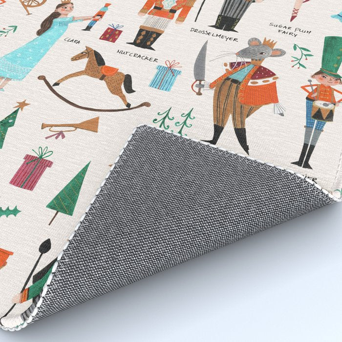 Festive Nutcracker holiday pattern Rug Gallery Image 4