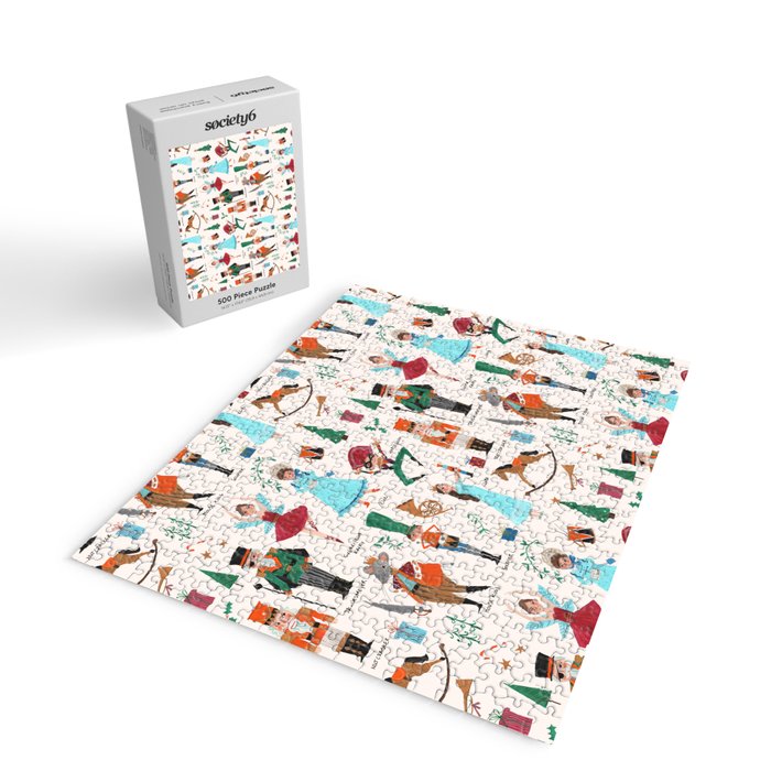 Festive Nutcracker holiday pattern Jigsaw Puzzle Gallery Image 2