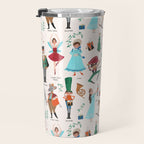 Festive Nutcracker holiday pattern Travel Mug Gallery Image 3
