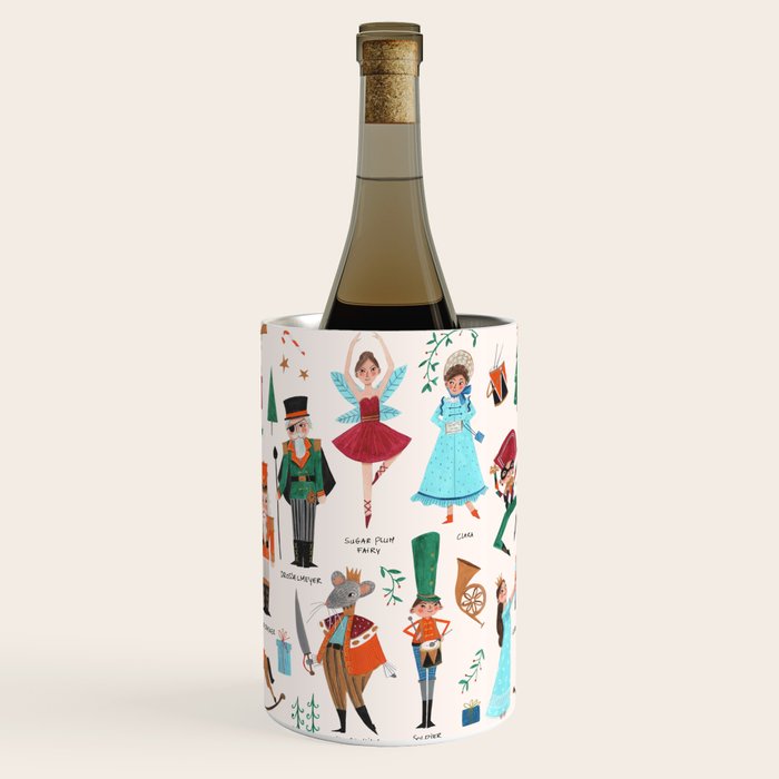 Festive Nutcracker holiday pattern Wine Chiller Gallery Image 3