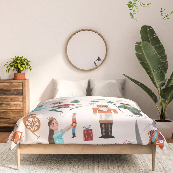 Festive Nutcracker holiday pattern Comforter Gallery Image 3
