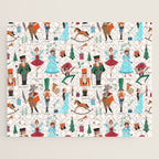 Festive Nutcracker holiday pattern Jigsaw Puzzle Gallery Image 1