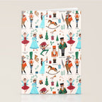 Festive Nutcracker holiday pattern Stationery Card Gallery Image 2