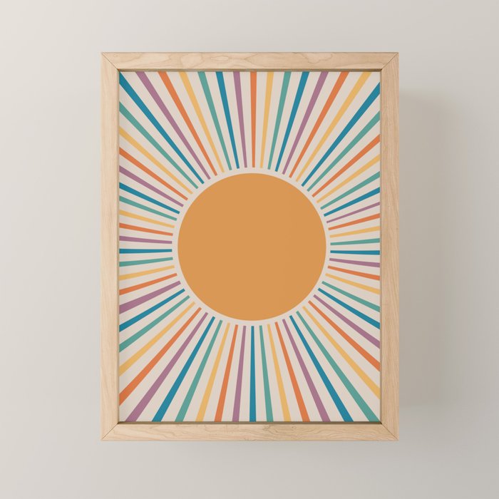 Boho Sun Mini Art Print Gallery Image 1