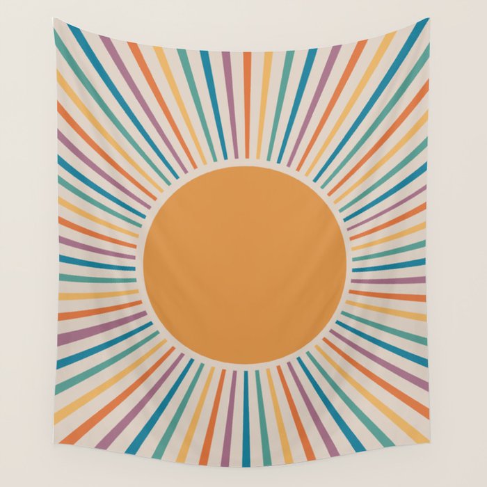Boho Sun Wall Tapestry Gallery Image 4