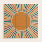 Boho Sun Wood Wall Art Gallery Image 1