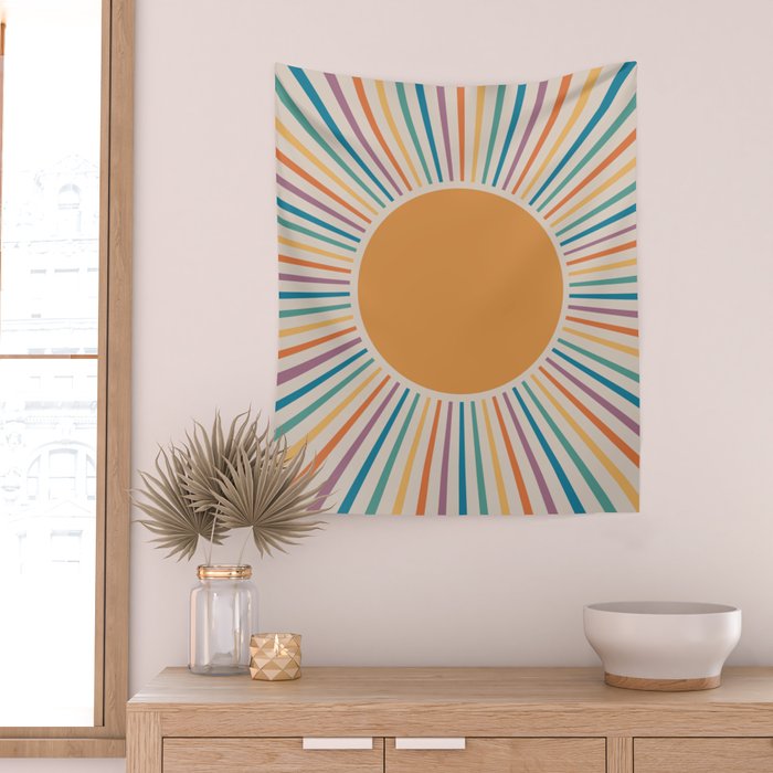 Boho Sun Wall Tapestry Gallery Image 2