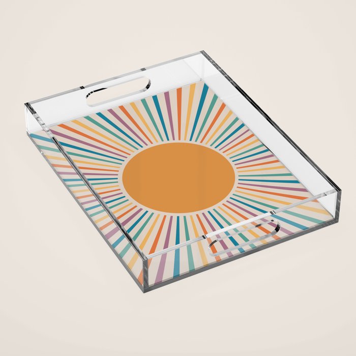 Boho Sun Acrylic Tray Gallery Image 1