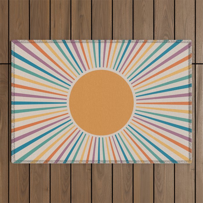 Boho Sun Outdoor Rug Gallery Image 1