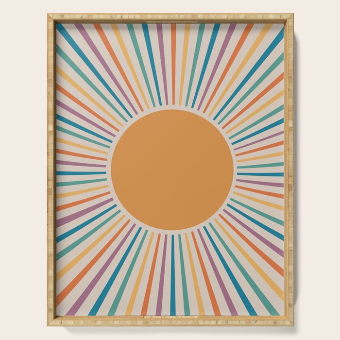 Boho Sun Serving Tray Gallery Image 1