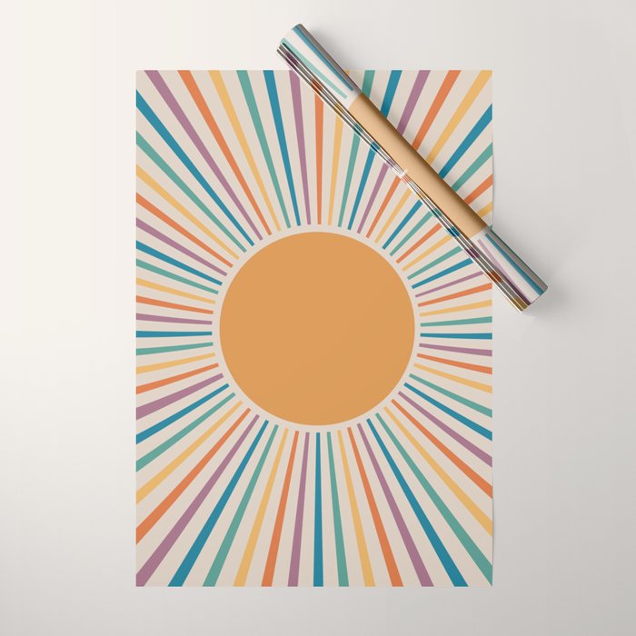 Boho Sun Wrapping Paper Gallery Image 1