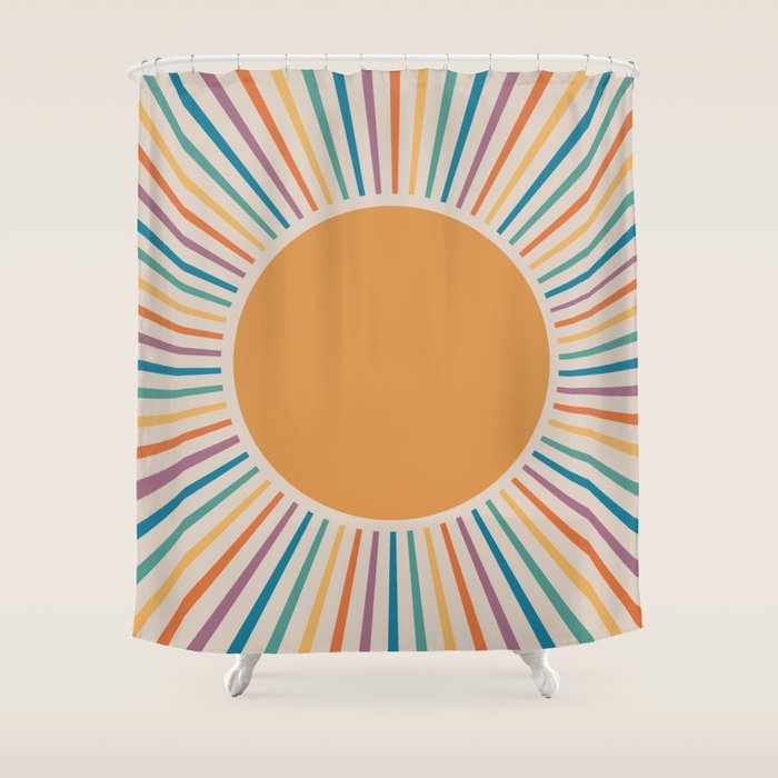 Boho Sun Shower Curtain Gallery Image 1