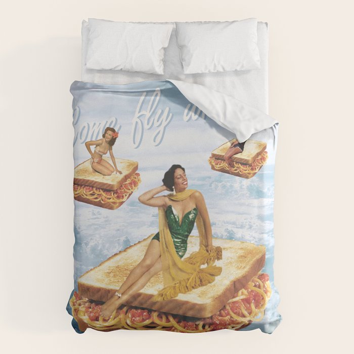 Sandwich Airlines - Come fly with us! Duvet Cover Gallery Image 1