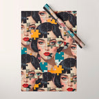 Puzzle Girl Lulu Wrapping Paper Gallery Image 1