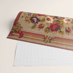 Antique Russian Bessarabian Floral Rug Print Wrapping Paper Gallery Image 2