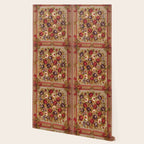 Antique Russian Bessarabian Floral Rug Print Wallpaper Gallery Image 2