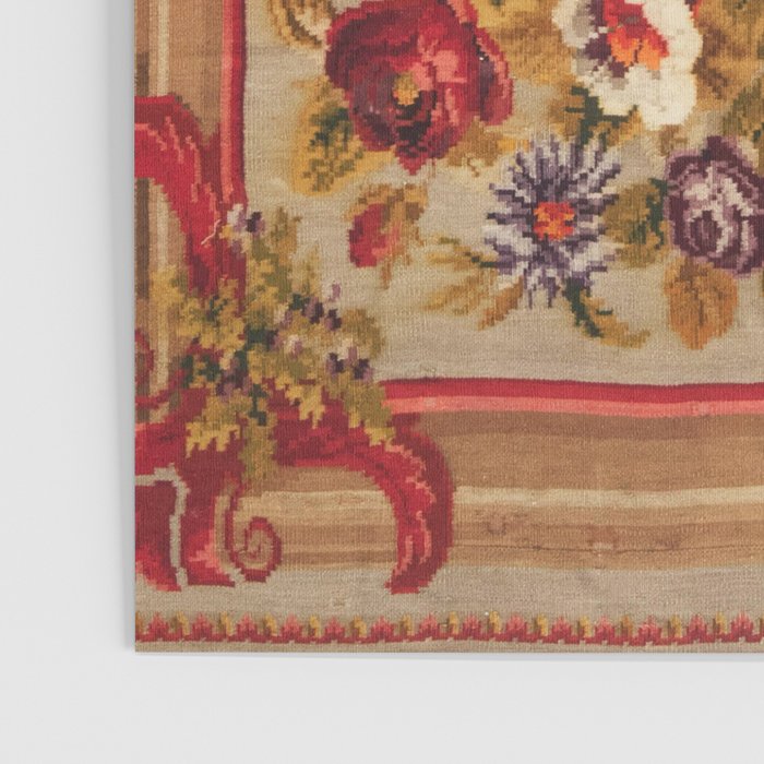 Antique Russian Bessarabian Floral Rug Print Poster Gallery Image 3