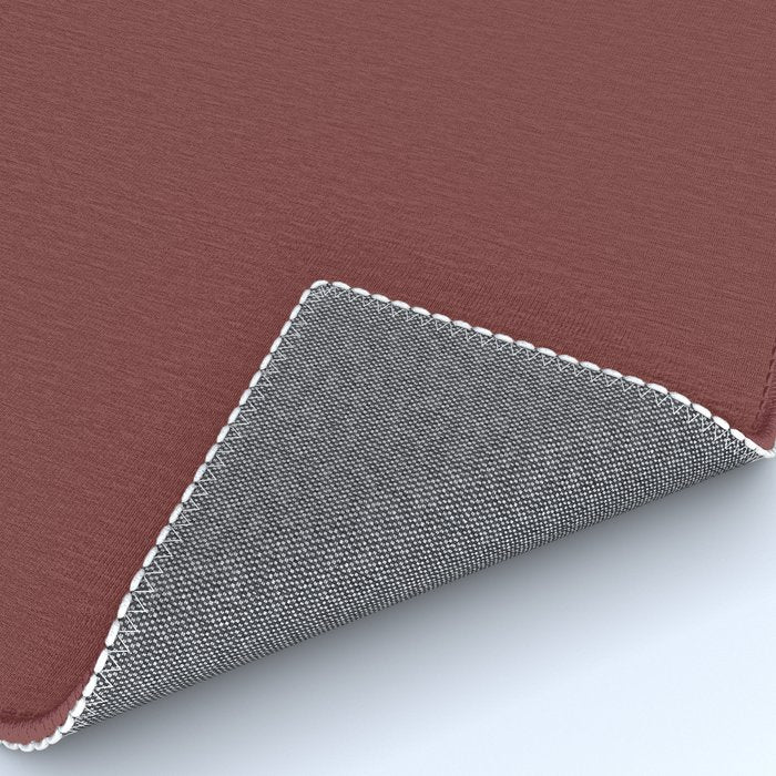 Earthy Brick Red Solid Color Rug Gallery Image 4