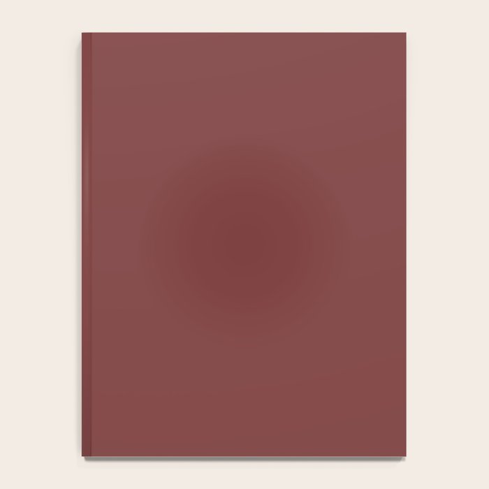 Earthy Brick Red Solid Color Notebook Gallery Image 4