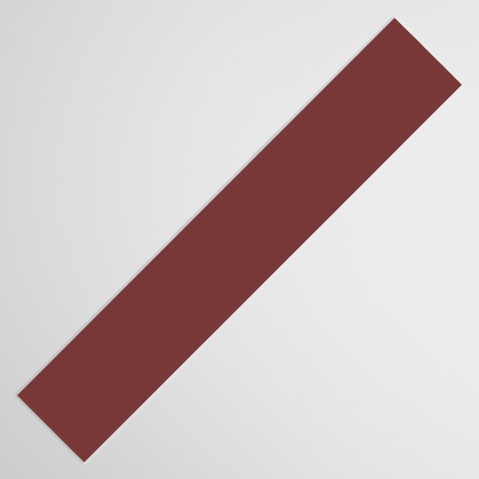 Earthy Brick Red Solid Color Table Runner Gallery Image 3