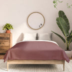 Earthy Brick Red Solid Color Comforter Gallery Image 3