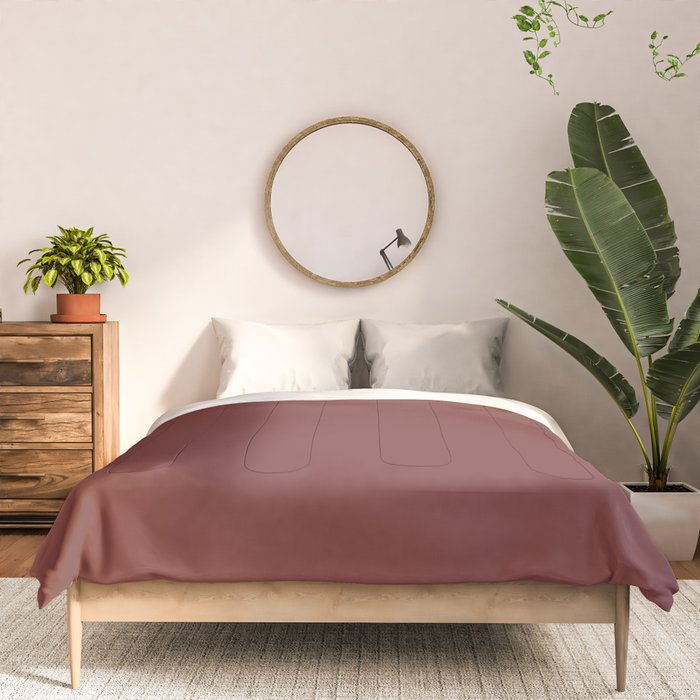 Earthy Brick Red Solid Color Comforter Gallery Image 3