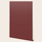 Earthy Brick Red Solid Color Wallpaper Gallery Image 2