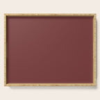 Earthy Brick Red Solid Color Serving Tray Gallery Image 1