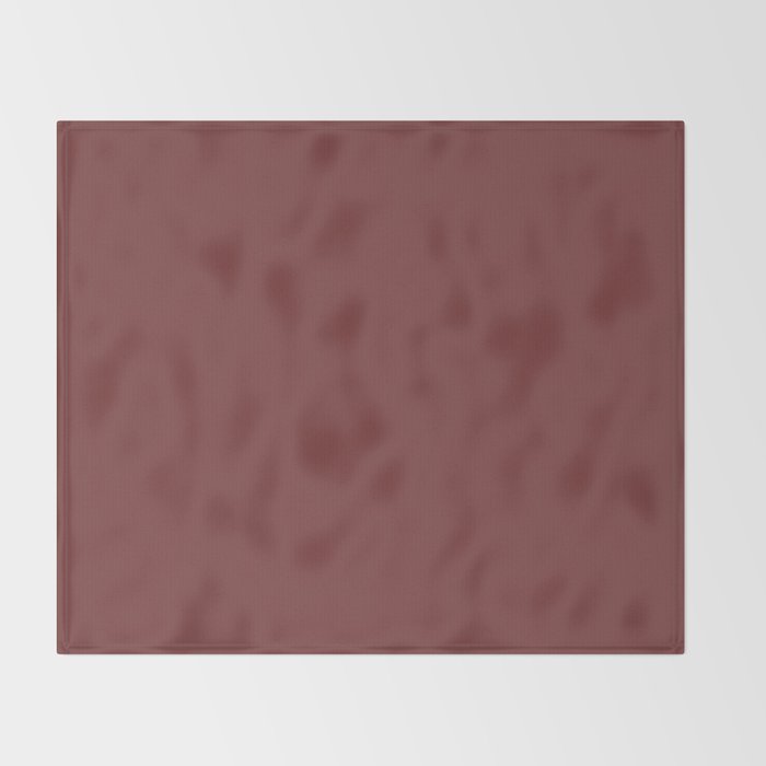 Earthy Brick Red Solid Color Throw Blanket Gallery Image 2