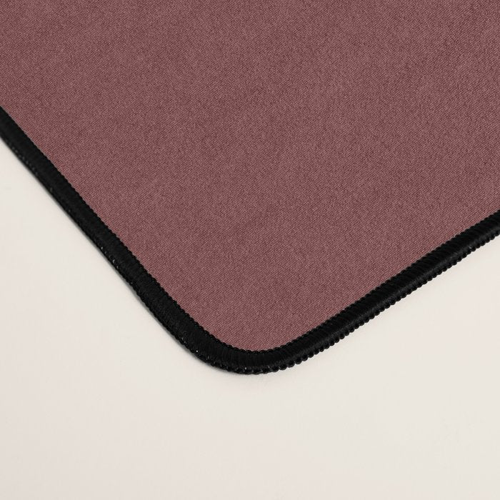 Earthy Brick Red Solid Color Desk Mat Gallery Image 4