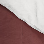 Earthy Brick Red Solid Color Comforter Gallery Image 4