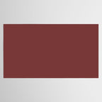 Earthy Brick Red Solid Color Tablecloth Gallery Image 2