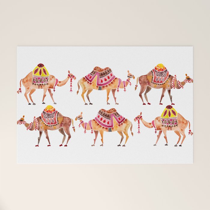 Camel Train Welcome Mat Gallery Image 1