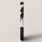 Black and White Rustic Cow Print iPhone Case Gallery Image 2