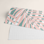 Summer, Tropical Green and Pink, Palm Leaves Pattern Wrapping Paper Gallery Image 2