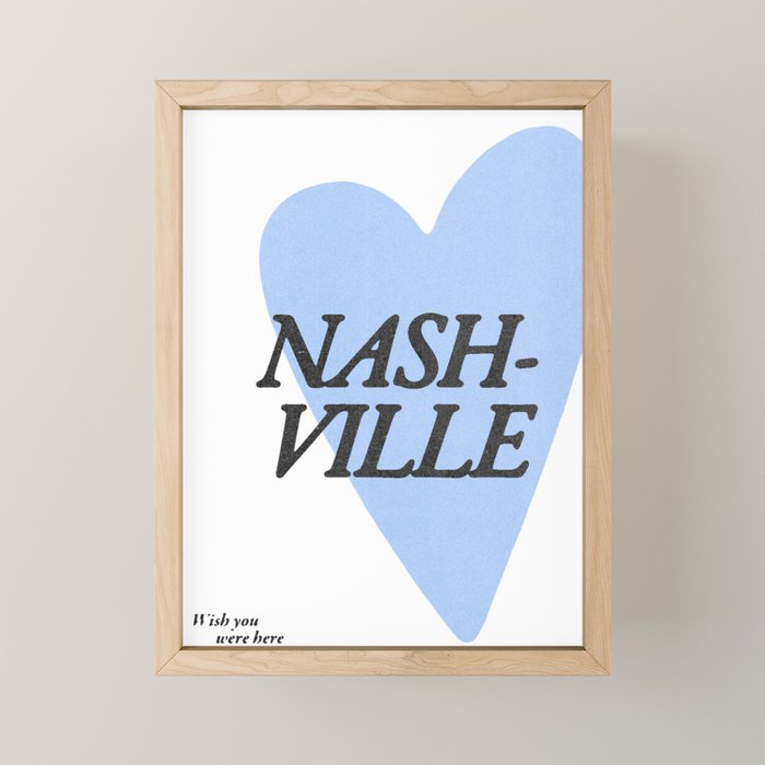 Wish you were here - Nashville Mini Art Print Gallery Image 1
