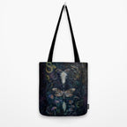 Death Moth Goat Skull Tote Bag Gallery Image 2