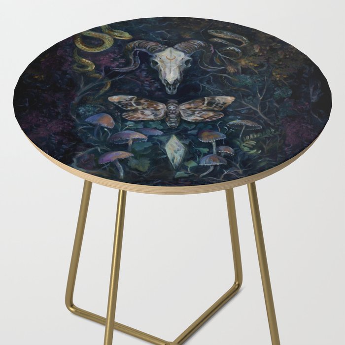 Death Moth Goat Skull Side Table Gallery Image 2