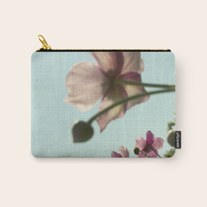Aloft - rose pink autumn flower photo floral  Carry All Pouch Gallery Image 1