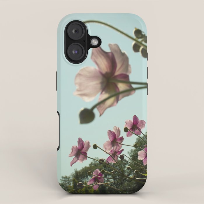 Aloft - rose pink autumn flower photo floral  iPhone Case Gallery Image 1