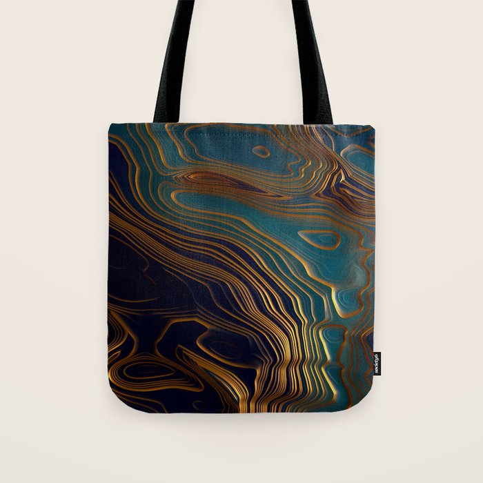 Peacock Ocean Tote Bag Gallery Image 1
