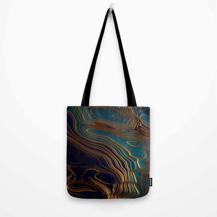 Peacock Ocean Tote Bag Gallery Image 2