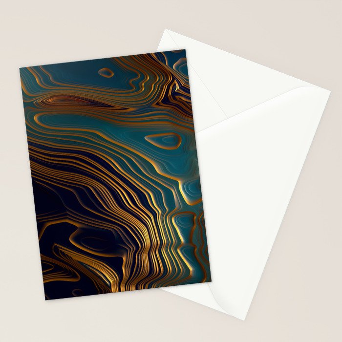 Peacock Ocean Stationery Card Gallery Image 2