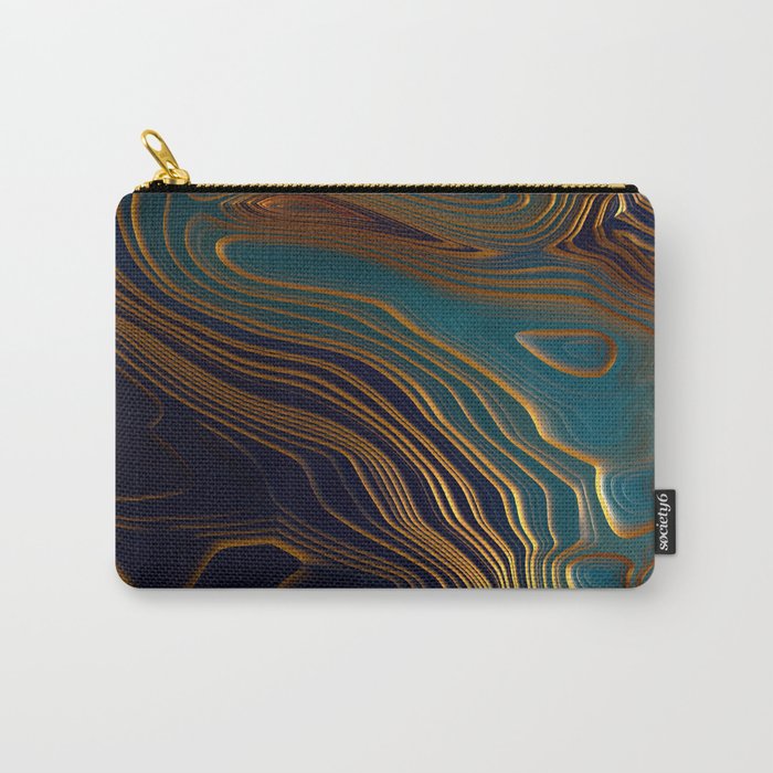 Peacock Ocean Carry All Pouch Gallery Image 1