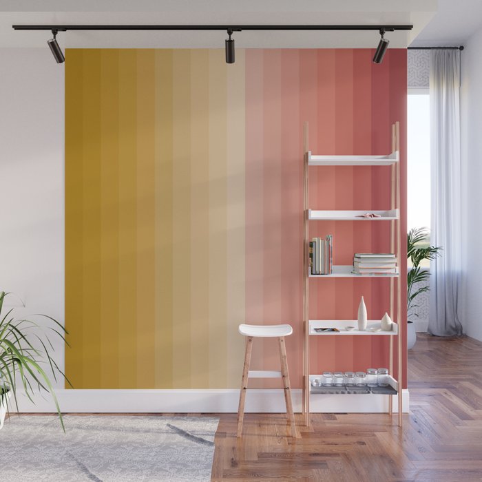 Multicolor Stripes XV Wall Mural Gallery Image 1