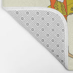 sleigh rides // surfing santa // retro surf art by surfy birdy Bath Mat Gallery Image 2
