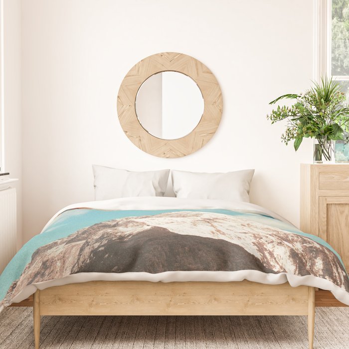 Sundae Summit - Cherry Ice cream Mountain Peak  Duvet Cover Gallery Image 3