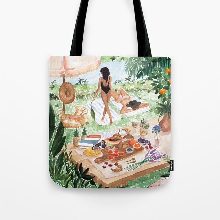 Picnic In the South of France Tote Bag Gallery Image 1