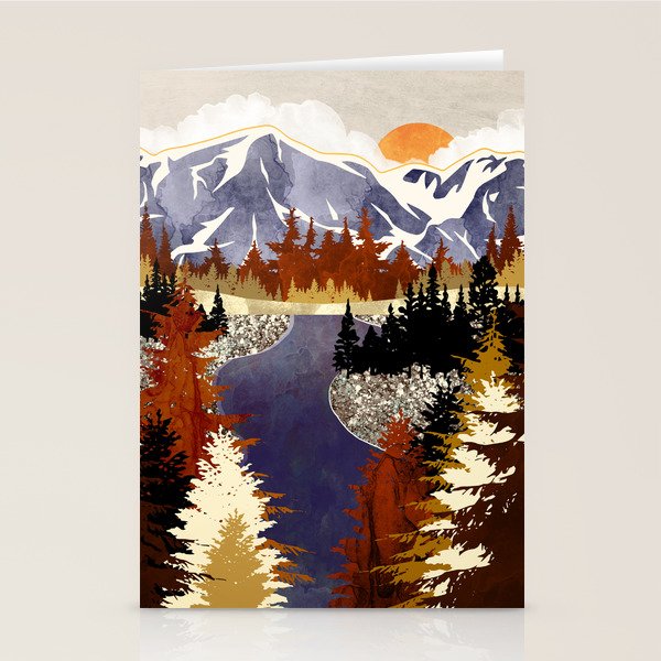 Autumn River Stationery Card Gallery Image 2
